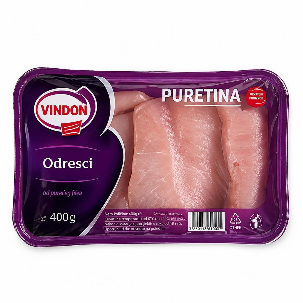 Vindon Pureći odresci 400 g Akcija u trgovini Konzum