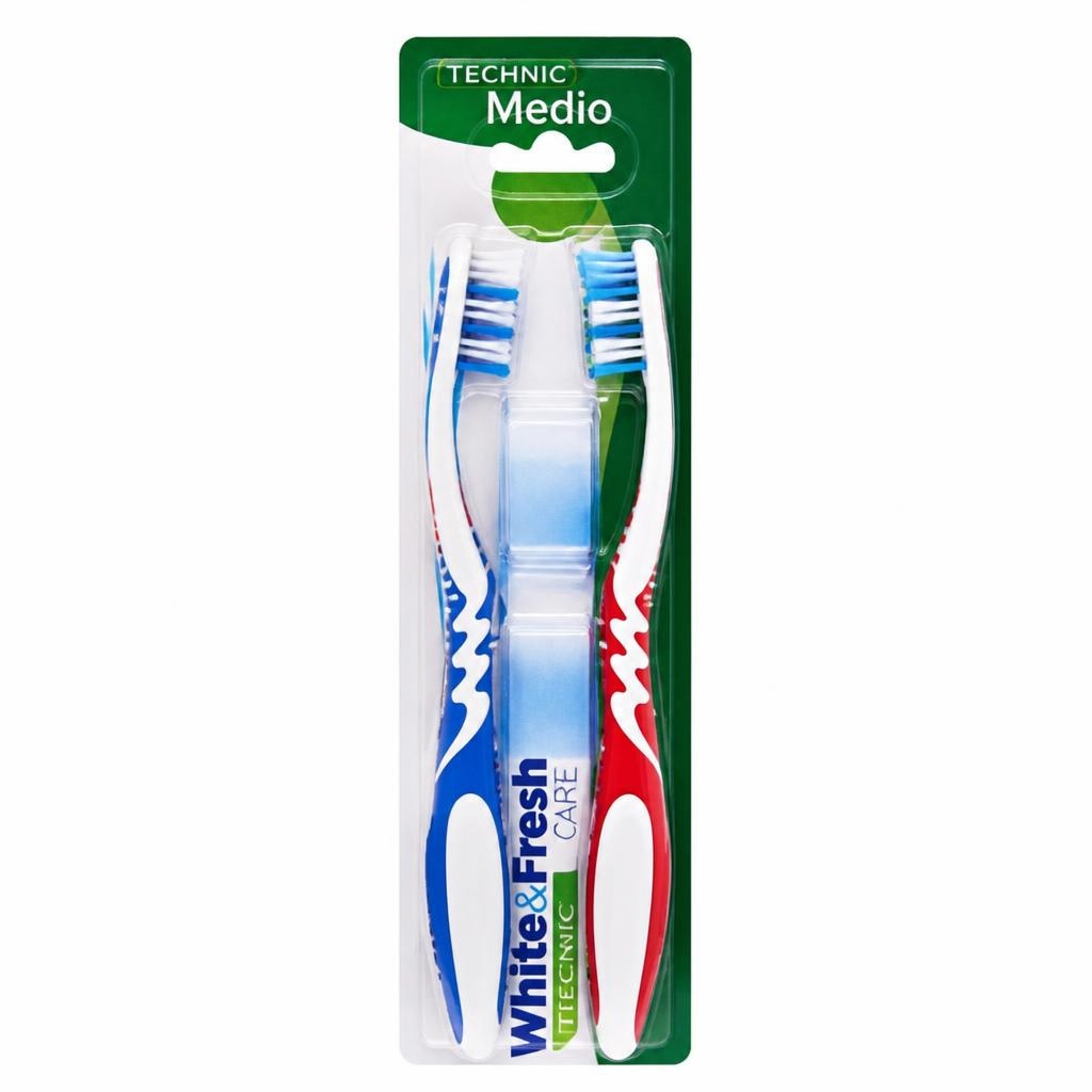 White&Fresh zubna četkica Technic Care 2 kom Akcija u trgovini Eurospin