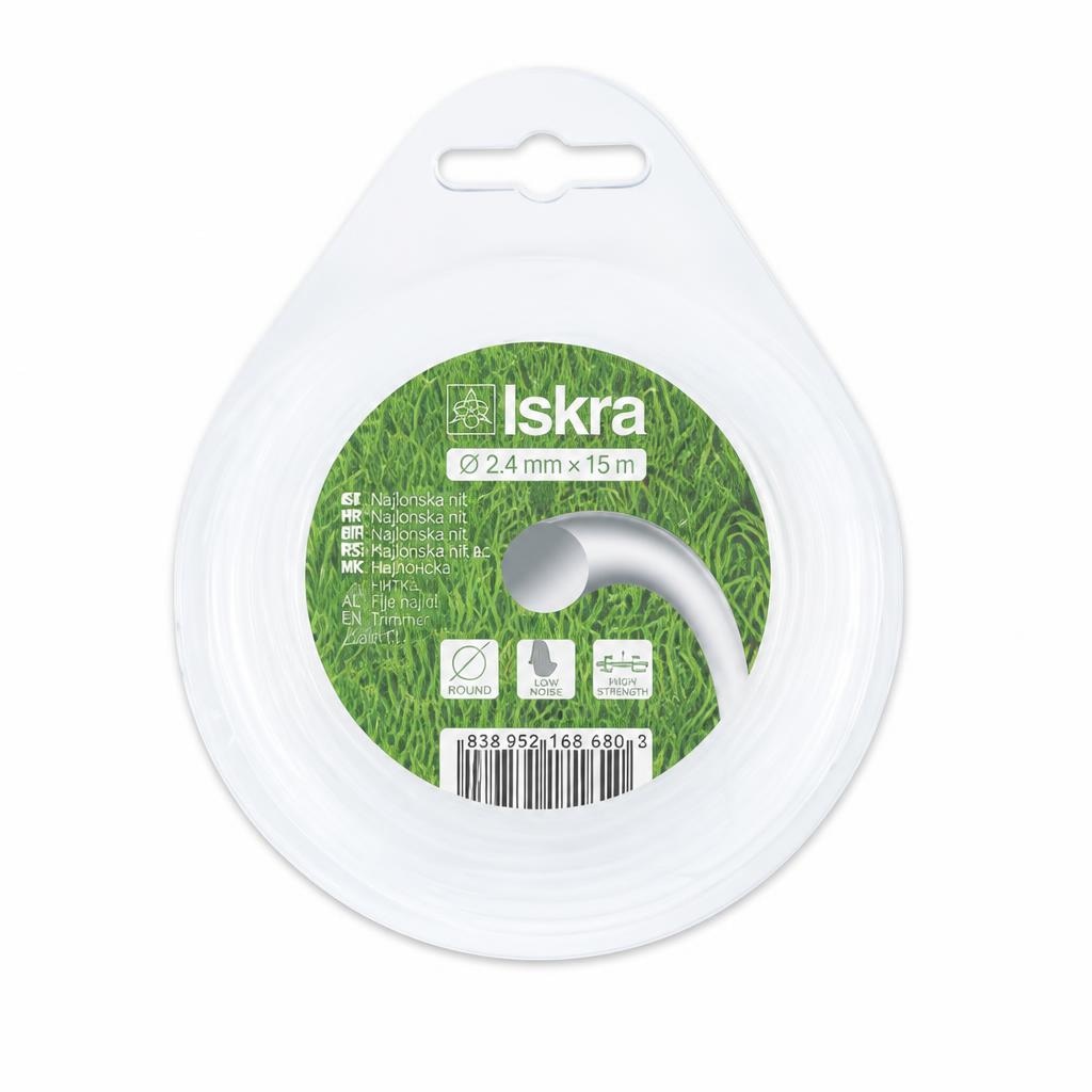 Okrugla nit za košnju Iskra 2.7 mm×15 m - Akcija u trgovini KTC
