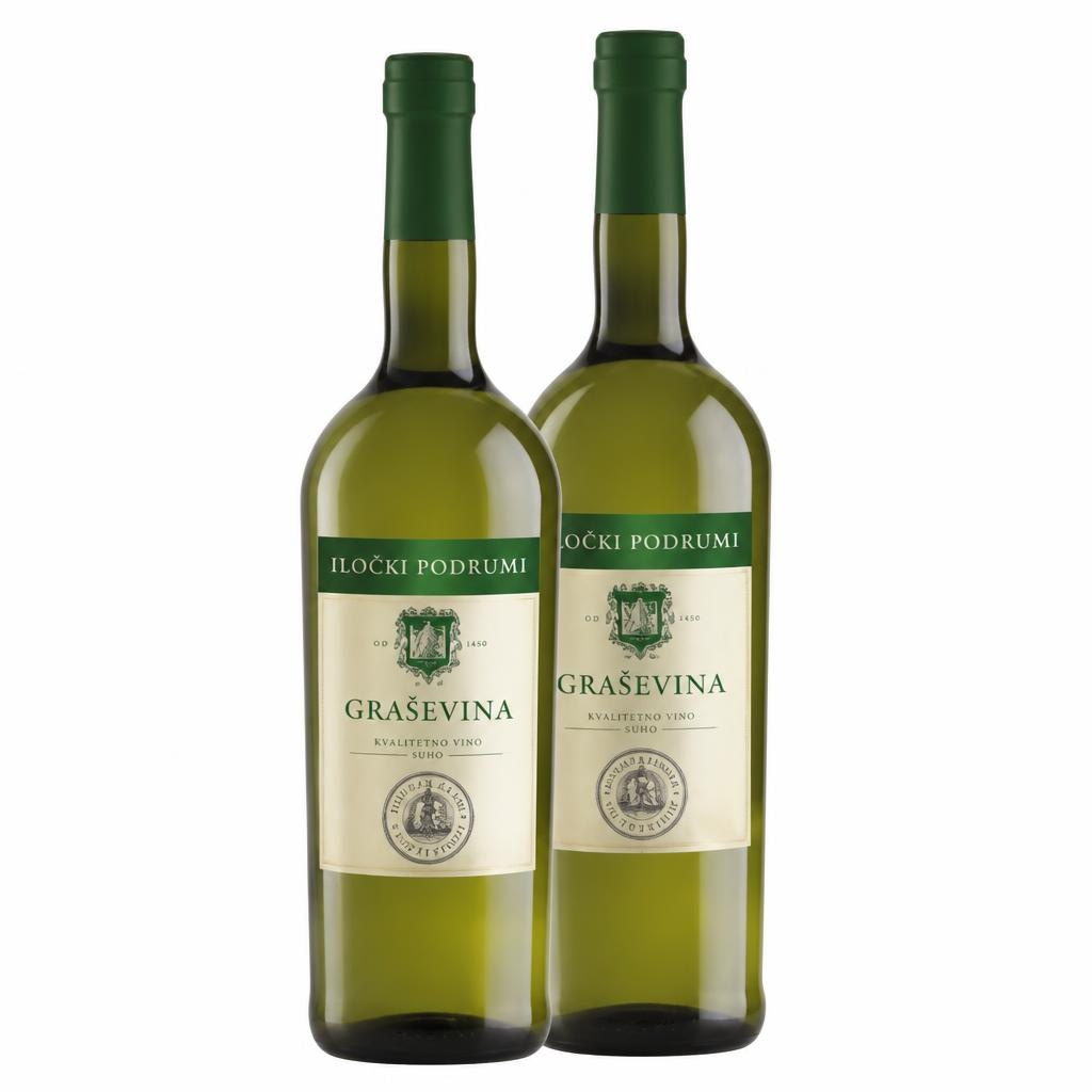 Graševina Iločki podrumi vino bijelo 1 L Akcija u trgovini Tommy