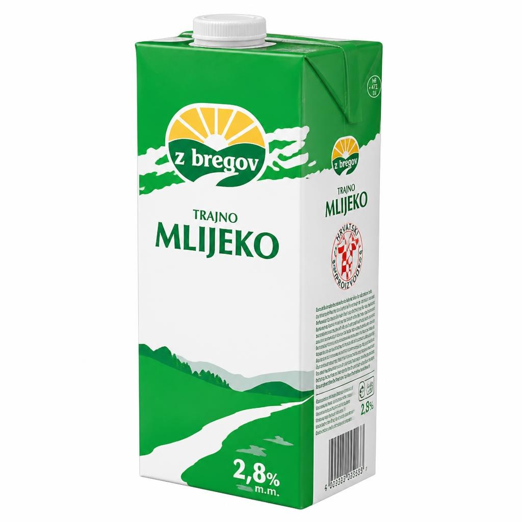 Z'bregov Trajno mlijeko 1 L Akcija u trgovini Spar