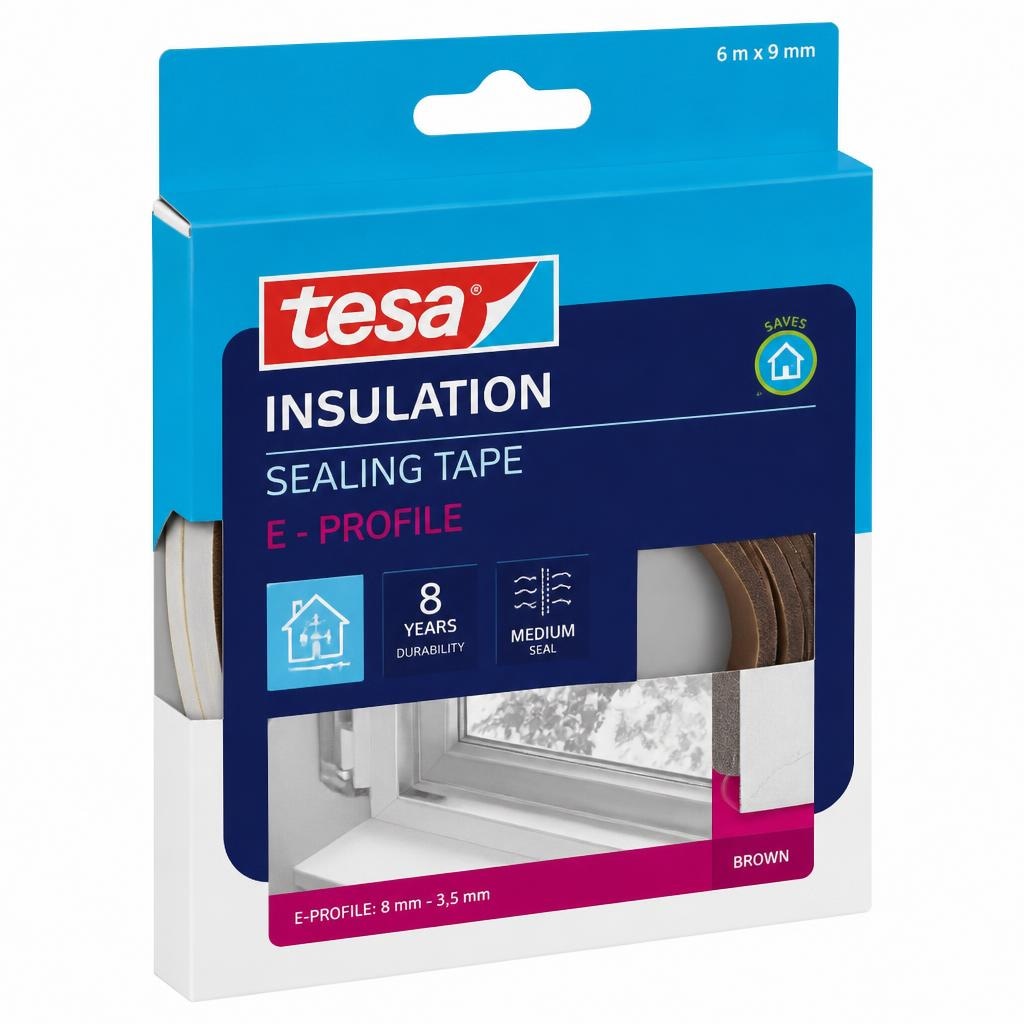 Tesa Insulation traka za brtvljenje E-Profile 6 m Akcija u trgovini Bauhaus