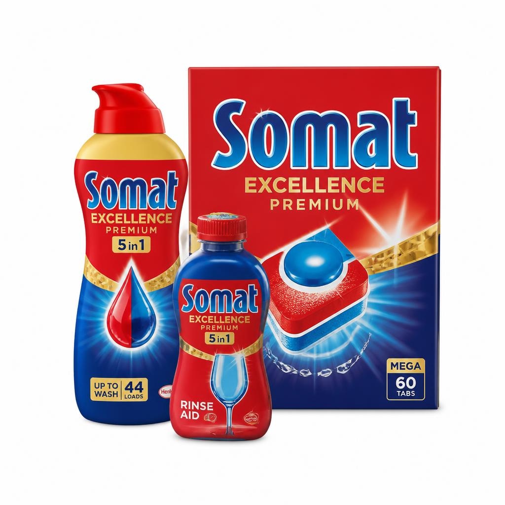 Somat tablete, gelovi i aditivi za strojno pranje posuđa razne vrste i mlilitraže Akcija u trgovini Plodine