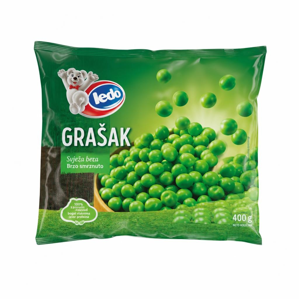Grašak Ledo 400 g - Akcija u trgovini Bakmaz