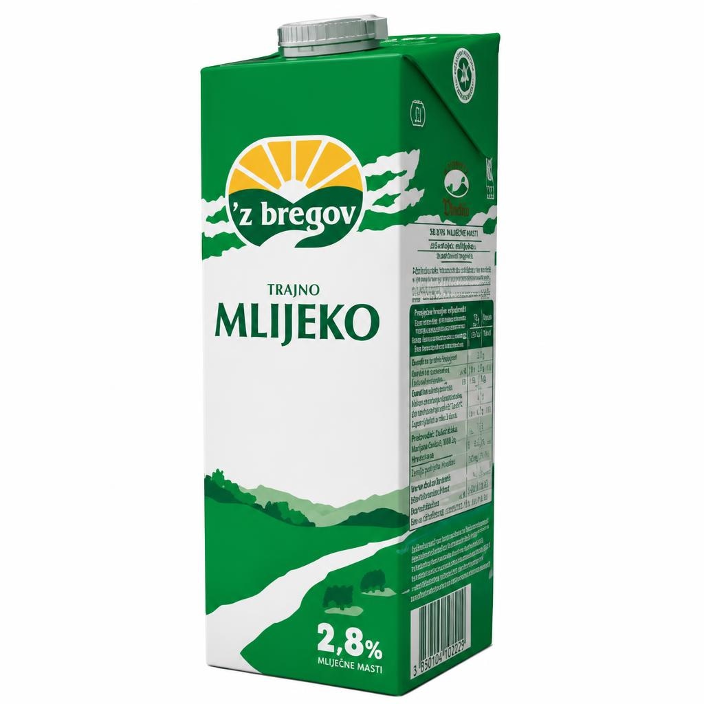 'Z bregov trajno mlijeko 1 L Akcija u trgovini 365 Market
