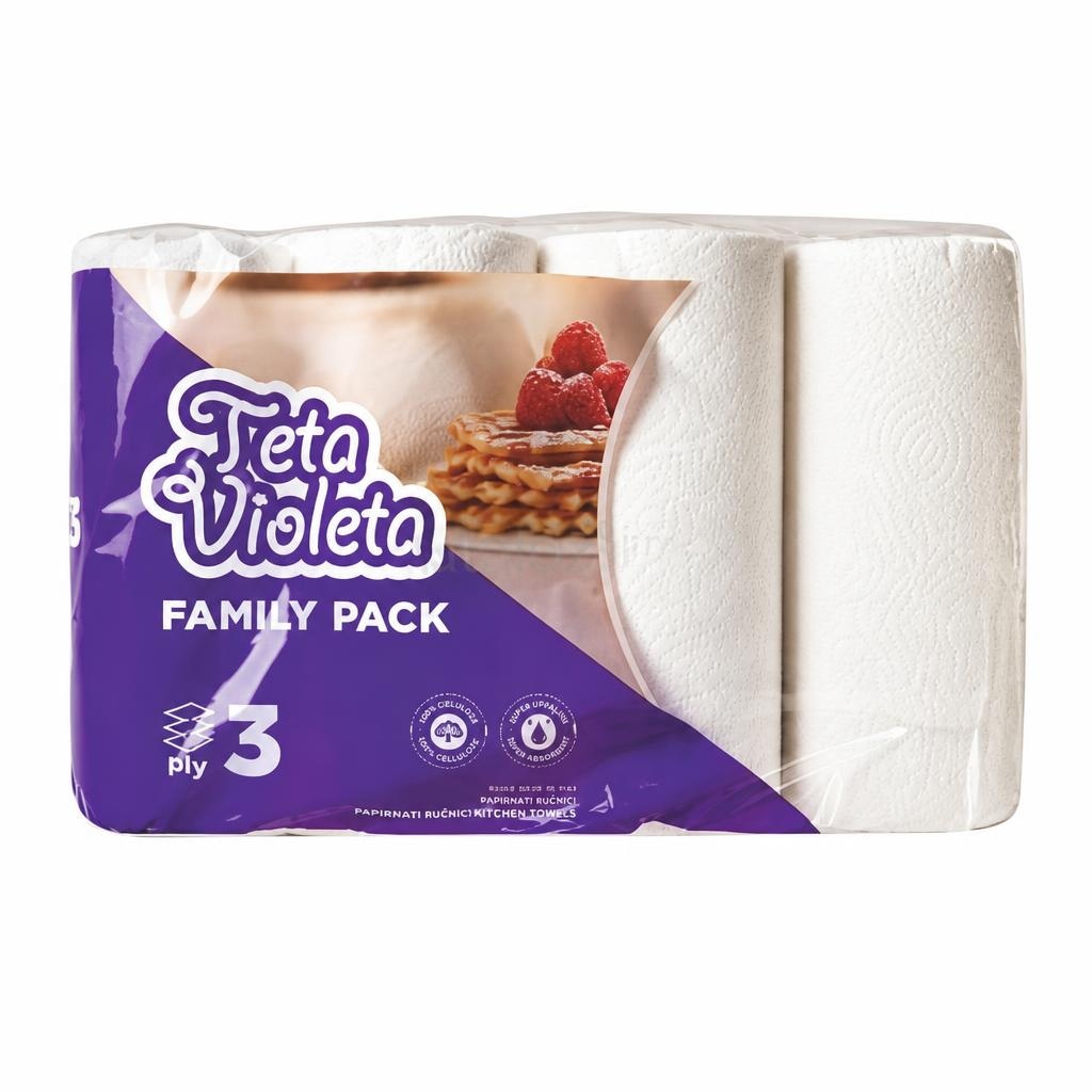 Violeta Papirnati ručnici Family pack 8/1 Akcija u trgovini Kaufland