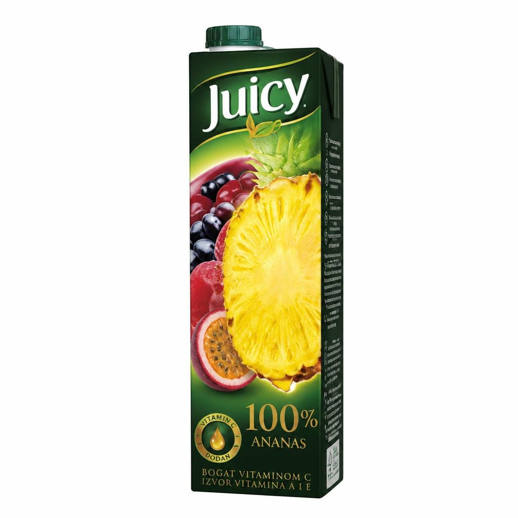 Juicy 100% Sok 1l - Akcija u trgovini Konzum