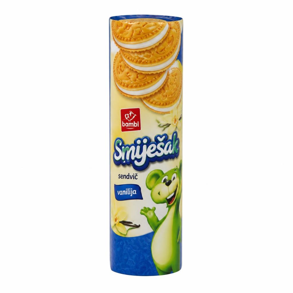 Smiješak sendvič vanilija 500 g Akcija u trgovini Bakmaz