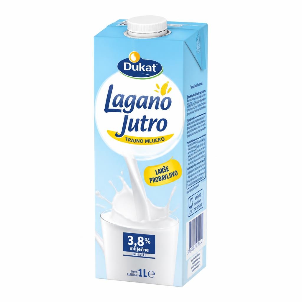 Lagano jutro Dukat Trajno mlijeko 1 L Akcija u trgovini Tommy