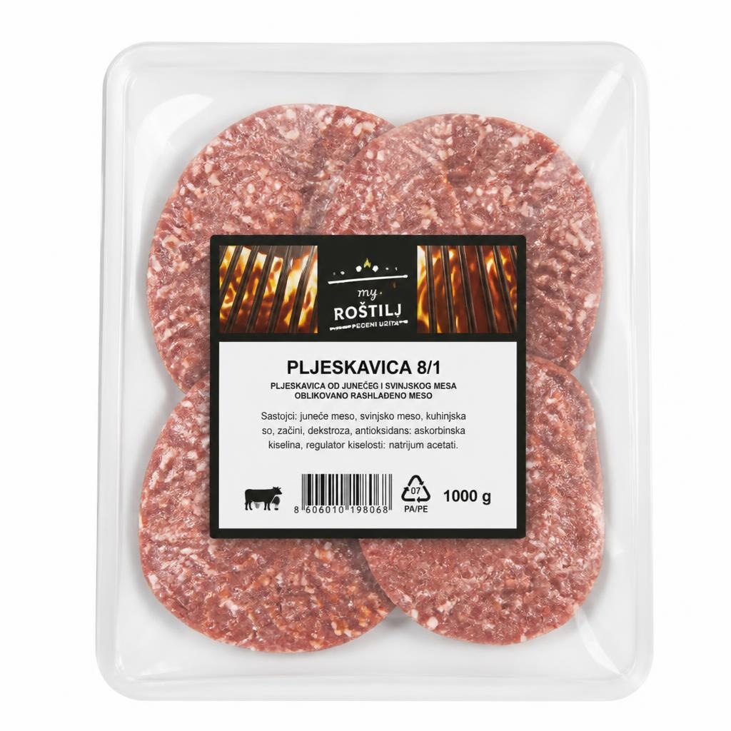 My Roštilj pljeskavica 8/1 1 kg Akcija u trgovini Stanić Diskont