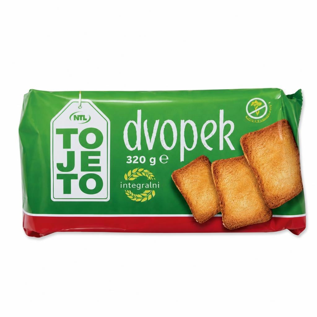 ToJeTo Dvopek integralni 320 g - Akcija u trgovini NTL