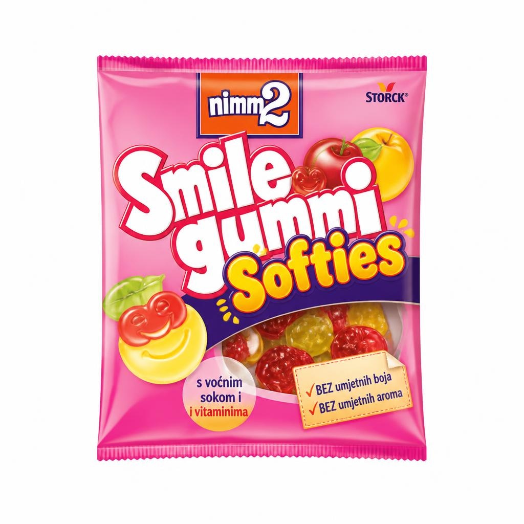 Smile gummi, Nimm2 gumbeni bomboni 90 g Akcija u trgovini Tommy