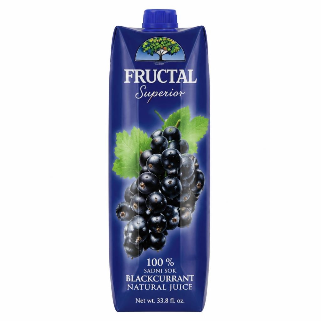 Sok crni ribiz 1,00 l Fructal Akcija u trgovini Vrutak