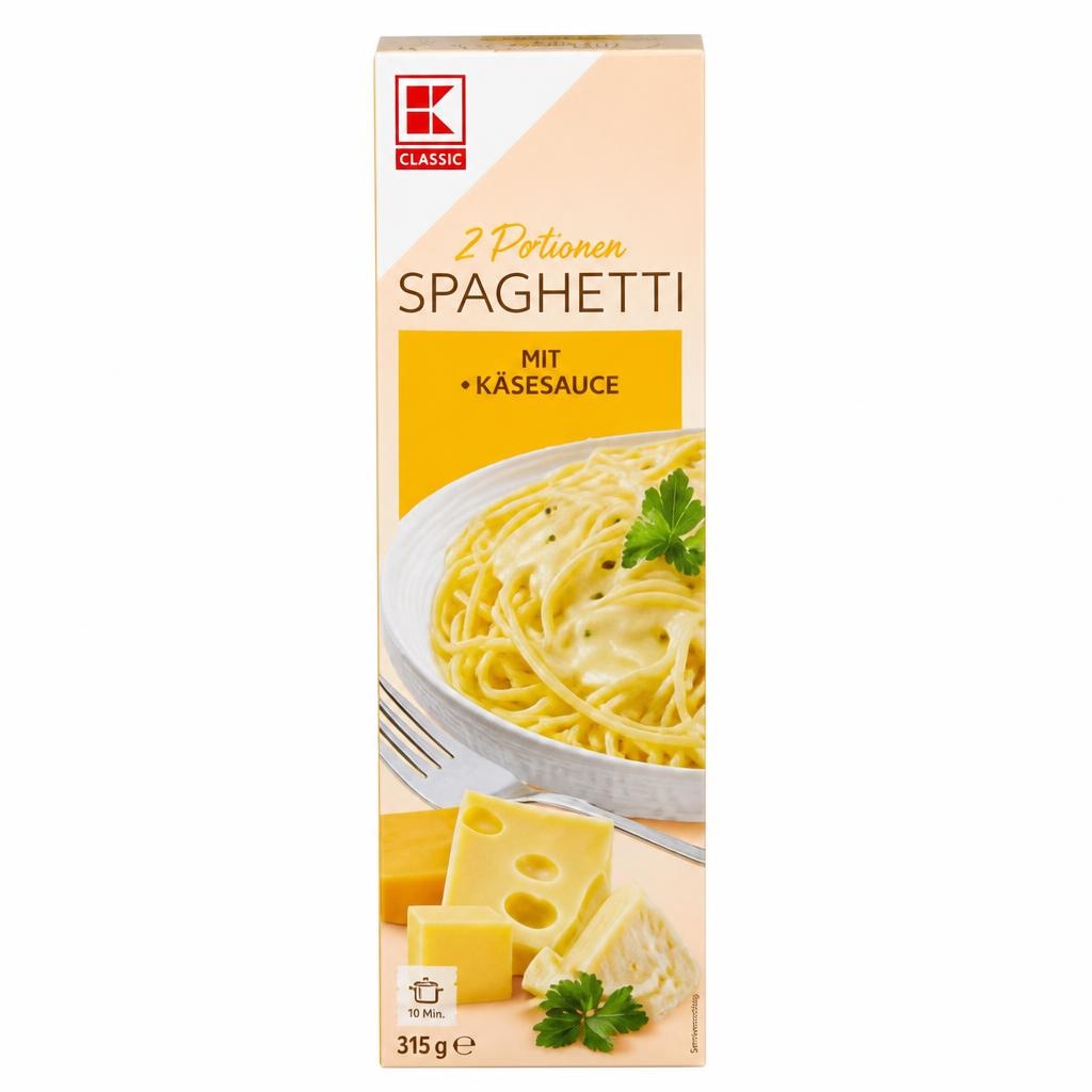 Tjestenina Špageti umak od sira 315 g K-Classic - Akcija u trgovini Kaufland