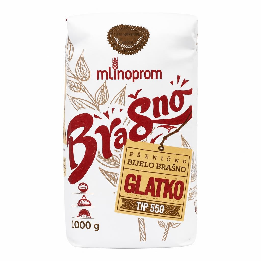 Mlinoprom pšenično brašno bijelo glatko T-550 1000 g Akcija u trgovini Kaufland