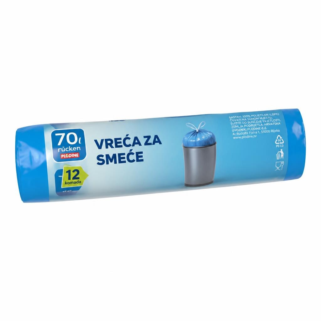 Vreće za smeće 12/1, 70 l, 60 x 80 cm - Akcija u trgovini Stanić Diskont