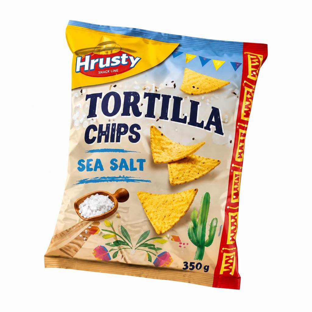 Hrusty Tortilja Čips 350g - Akcija u trgovini Konzum