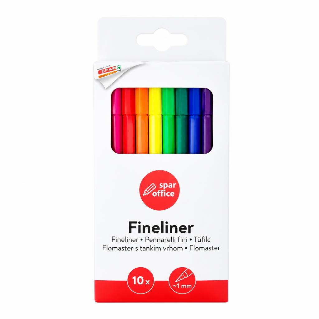 Spar Office flomaster Fineliner 10 kom - Akcija u trgovini Spar