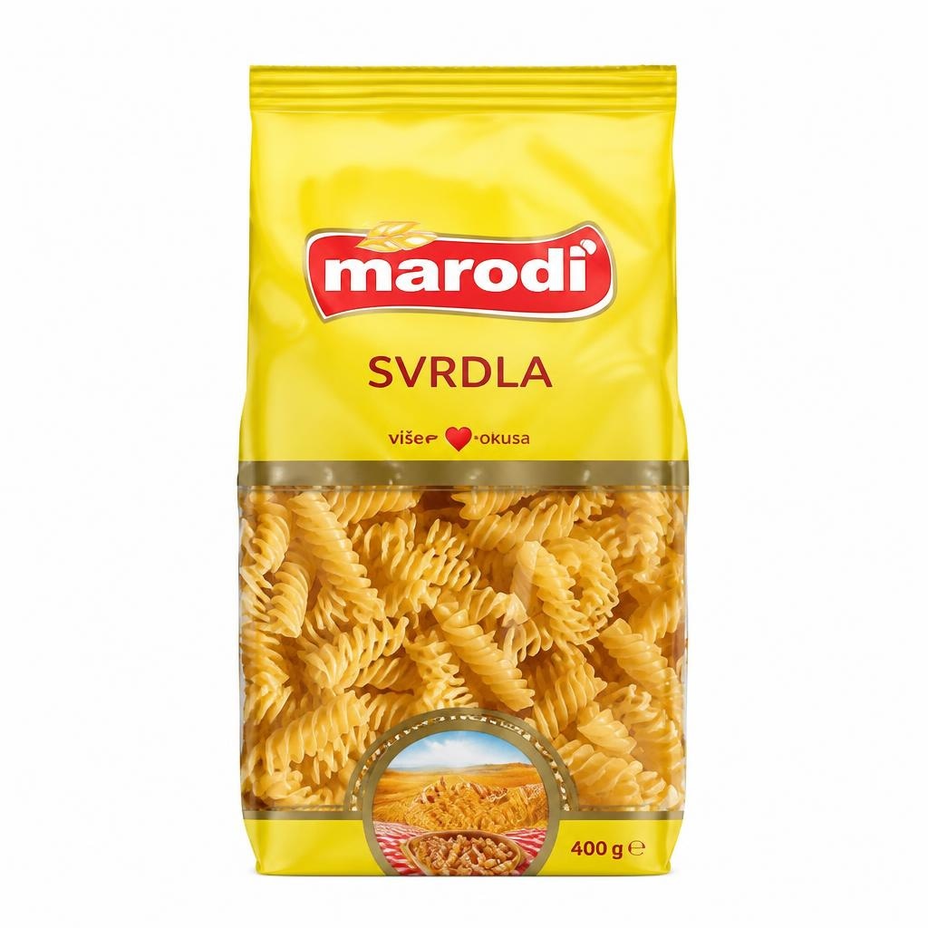 Marodi svrdla tjestenina 400 g Akcija u trgovini Boso