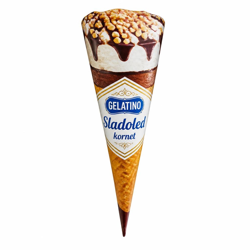 Gelatino sladoled kornet 120 - 155 g Akcija u trgovini Plodine