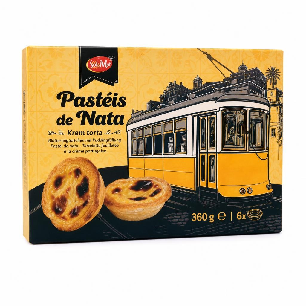 SOL&MAR Pasteis Nata Krem torta 6 x 60 g - Akcija u trgovini Lidl