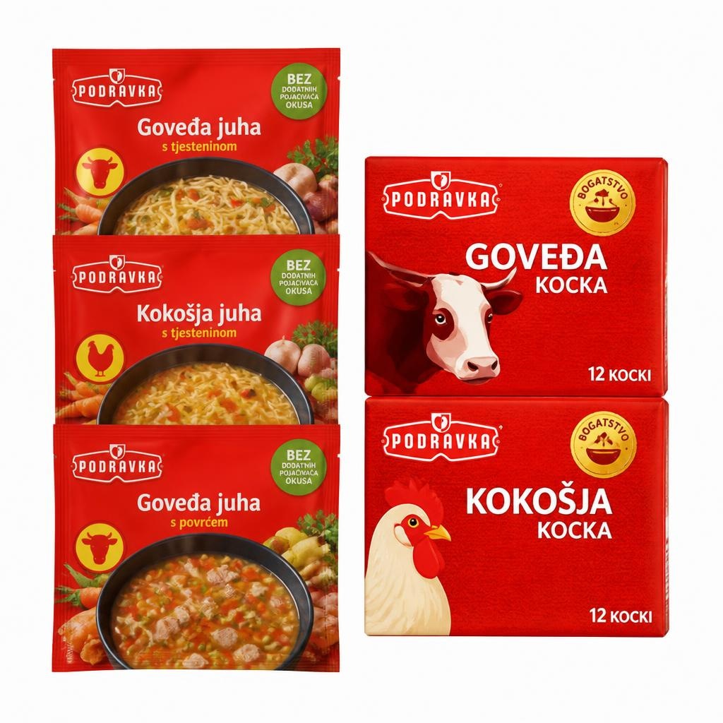 Podravka juhe i kocke Akcija u trgovini Plodine
