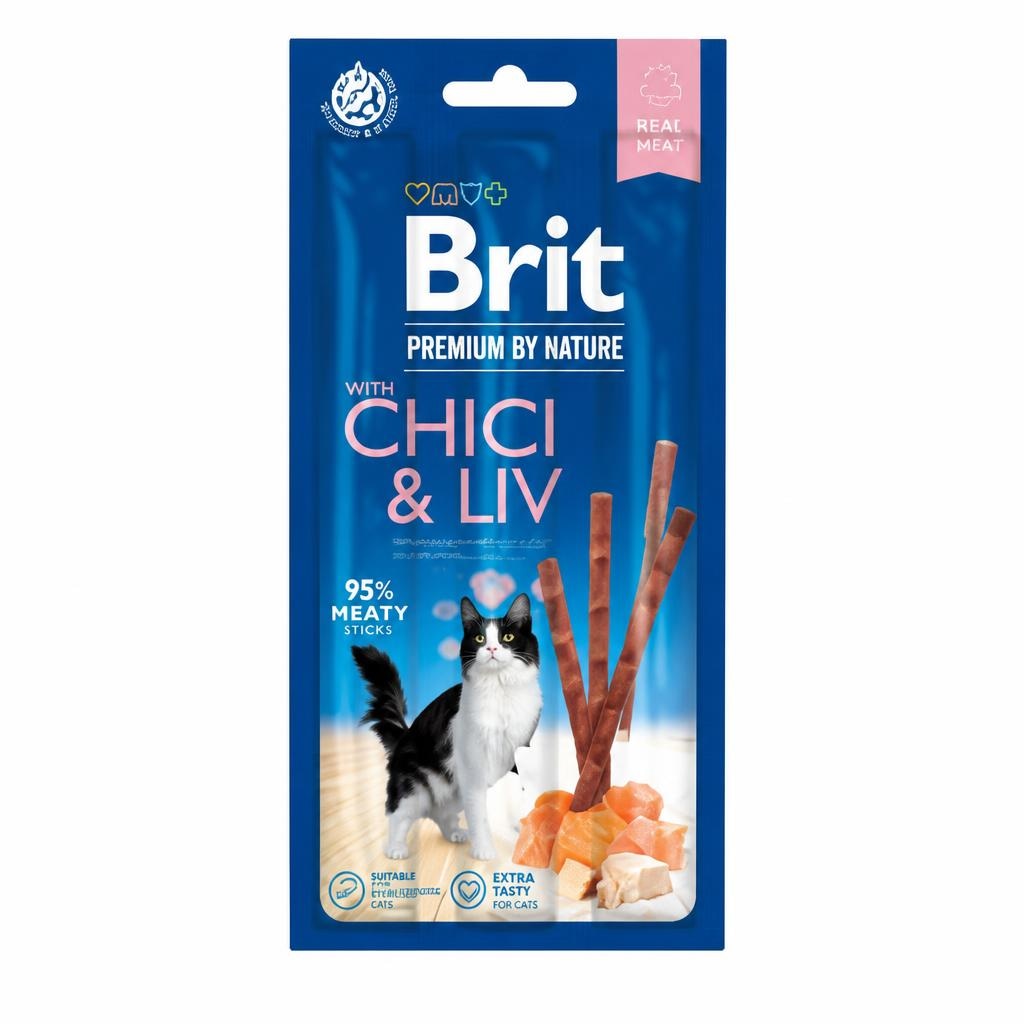 Brit Premium by Nature cat mesni štapići 3x5g - Akcija u trgovini Pet Centar