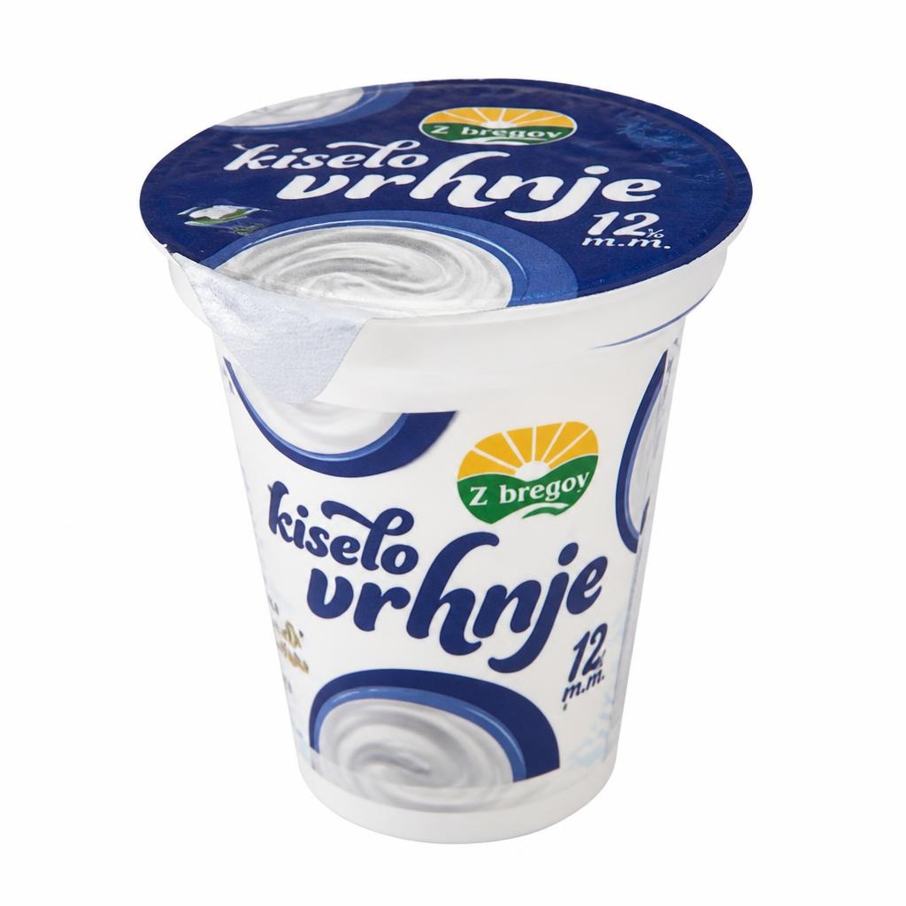 Z bregov kiselo vrhnje 12% m.m. 200 g Akcija u trgovini Djelo