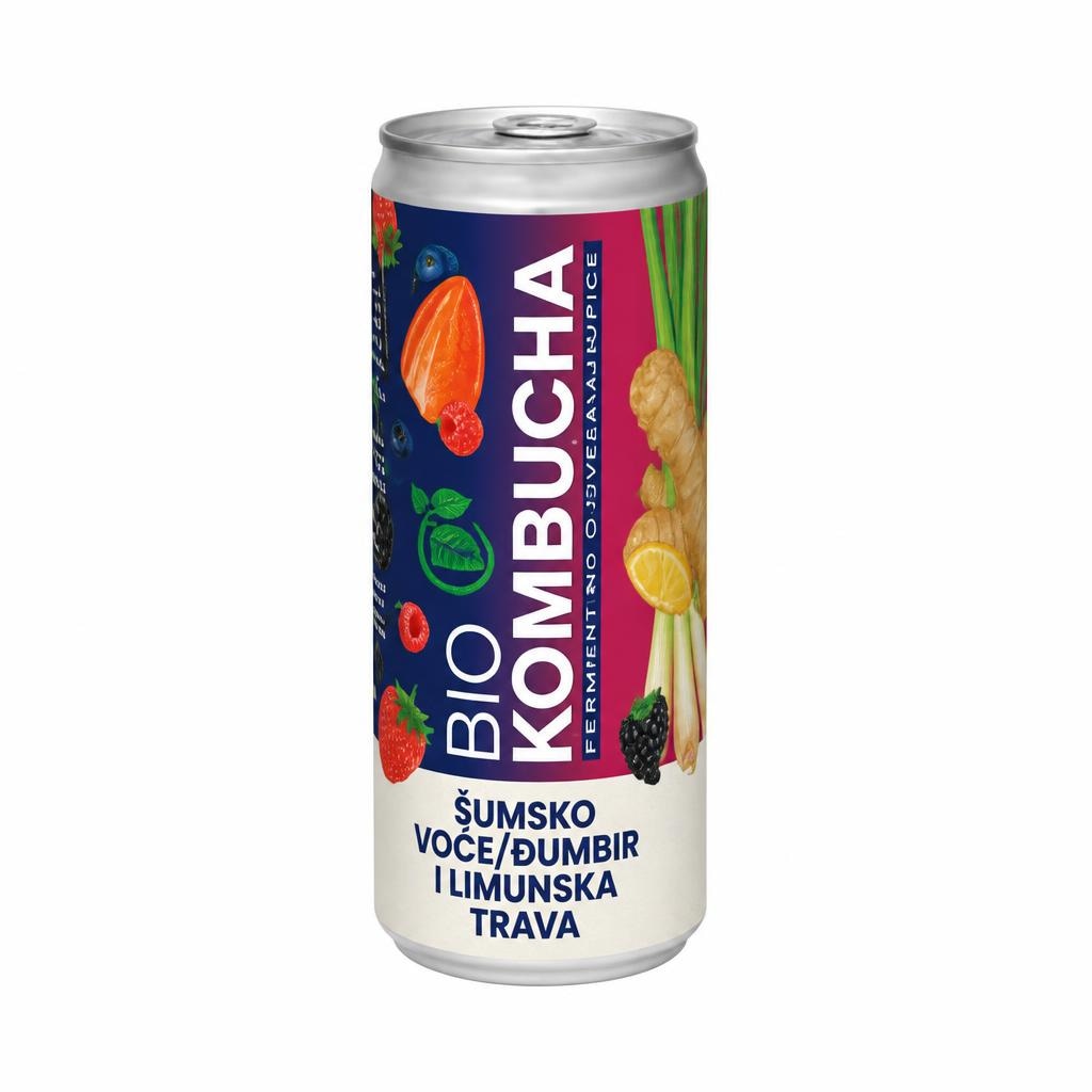 Bio Kombucha Šumsko voće/Đumbir i limunska trava 330 ml - Akcija u trgovini Eurospin