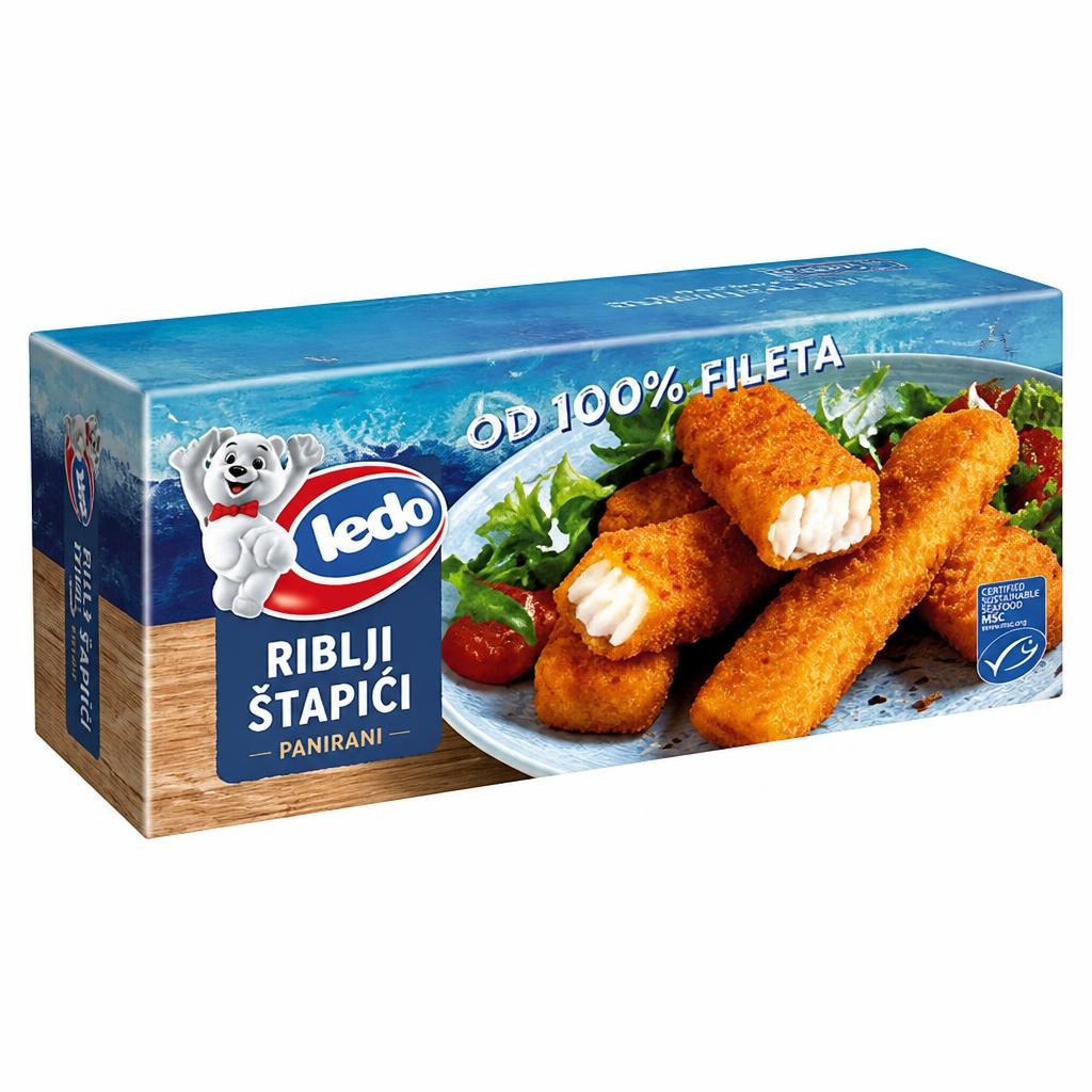 Ledo panirani riblji štapići 840 g Akcija u trgovini KTC