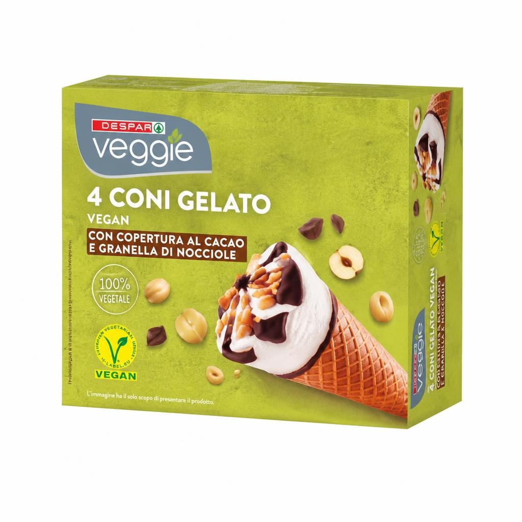 Sladoled korneti 4 x 75 g Despar veggie - Akcija u trgovini Spar