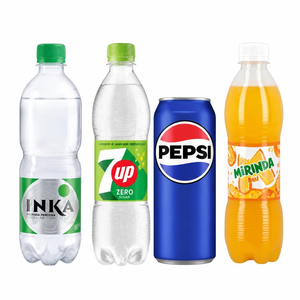 Gazirano piće Pepsi, 7UP, Mirinda i Inka od 0,33 L do 0,5 L Pepsi, 7UP, Mirinda, Inka - Akcija u trgovini Spar