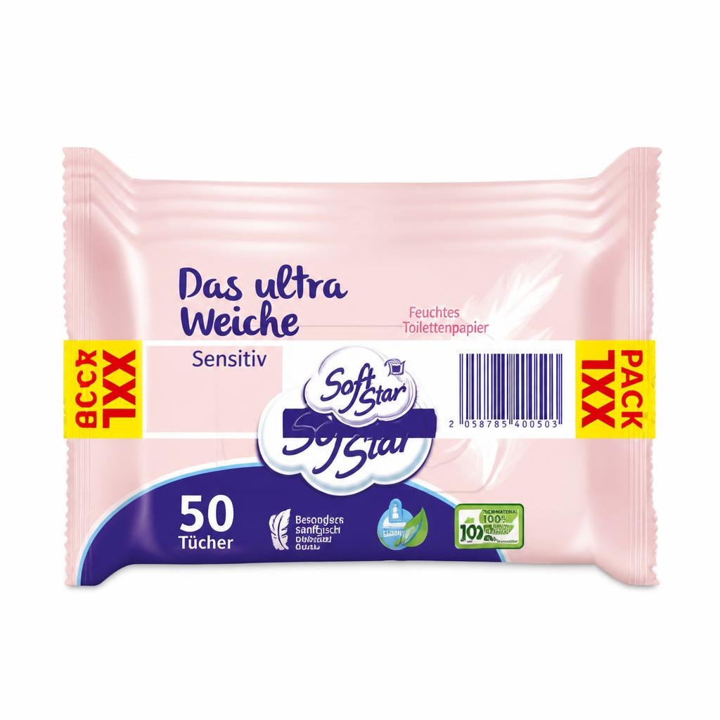 Softstar Das ultra Weiche Sensitiv vlažni toaletni papir 4x50 kom - Akcija u trgovini Mueller