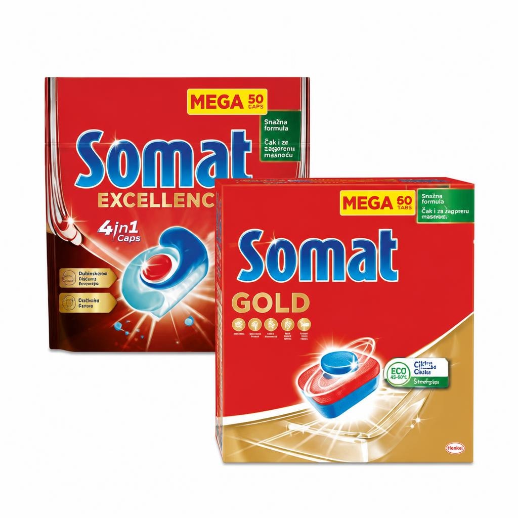 Somat Odabrani proizvodi 42 - 75 komada; 2x 540 ml - Akcija u trgovini Plodine