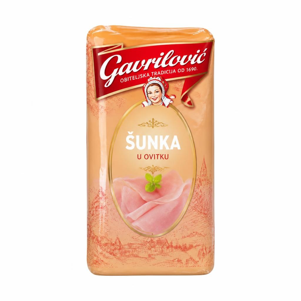 Gavrilović šunka u ovitku 100 g Akcija u trgovini Gavranović