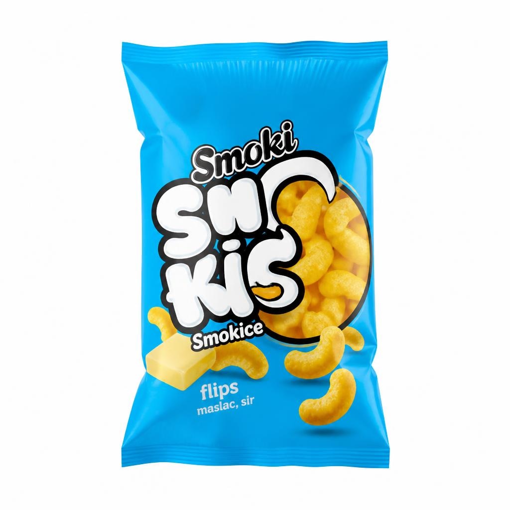 Smoki Smokice flips maslac, sir 85 g Akcija u trgovini Bakmaz