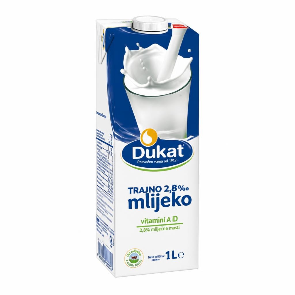 Trajno mlijeko 1 l Dukat Akcija u trgovini KTC