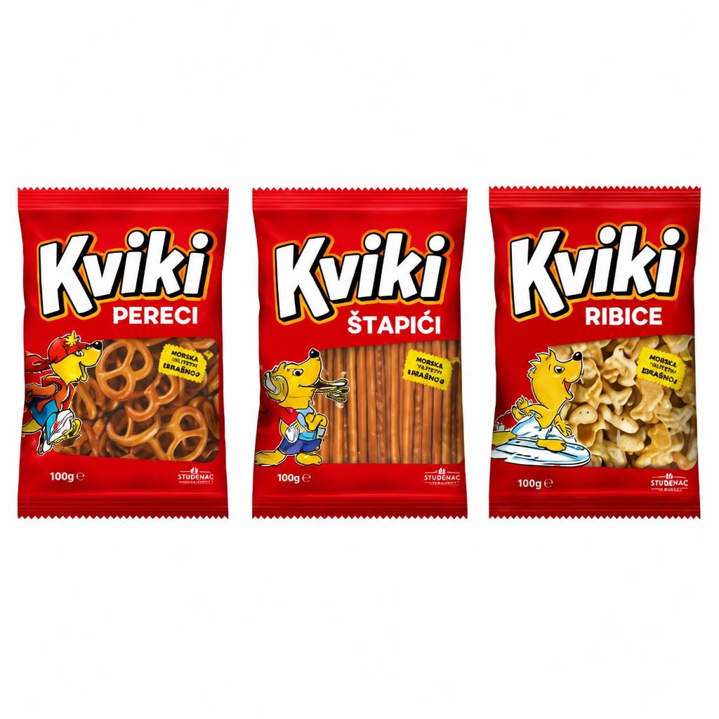 Kviki pereci, štapići i ribice 100 g Akcija u trgovini Studenac