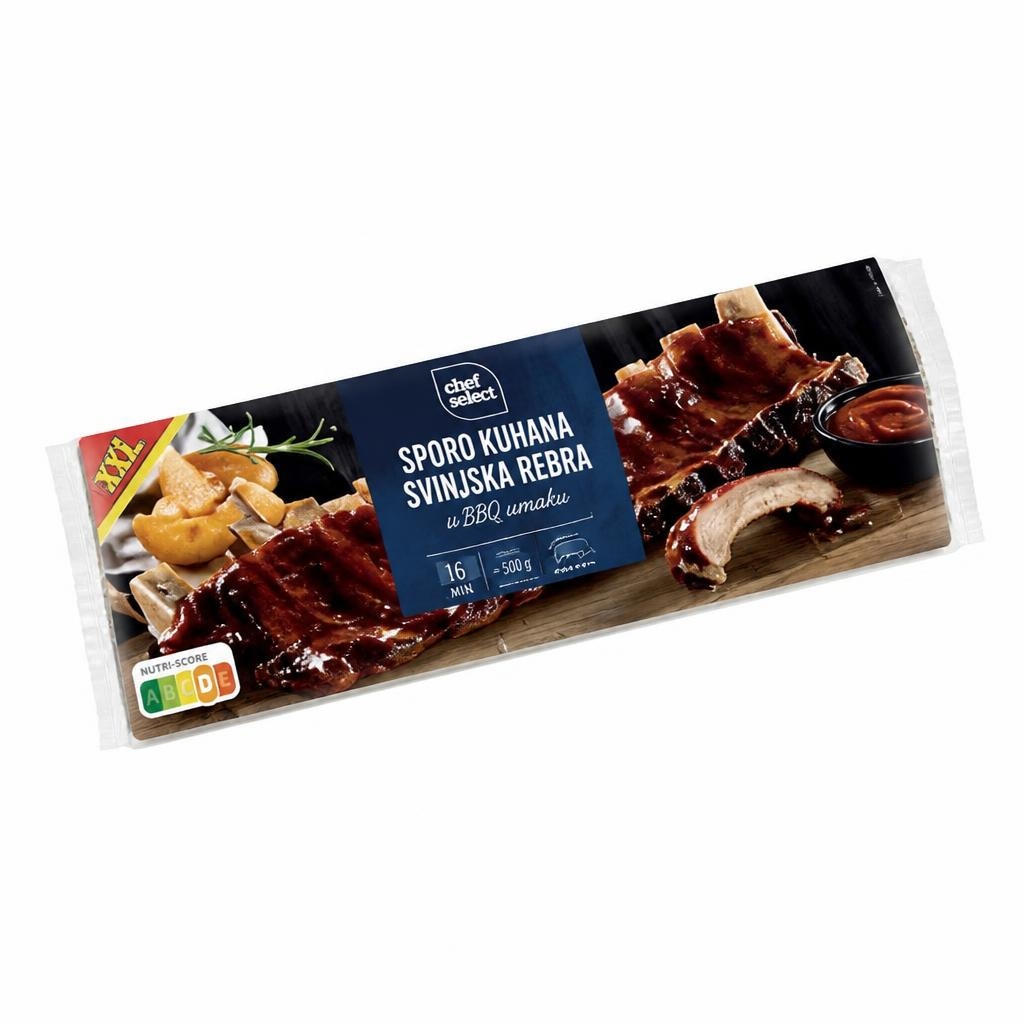 Chef Select BBQ svinjska rebra 750 g Akcija u trgovini Lidl
