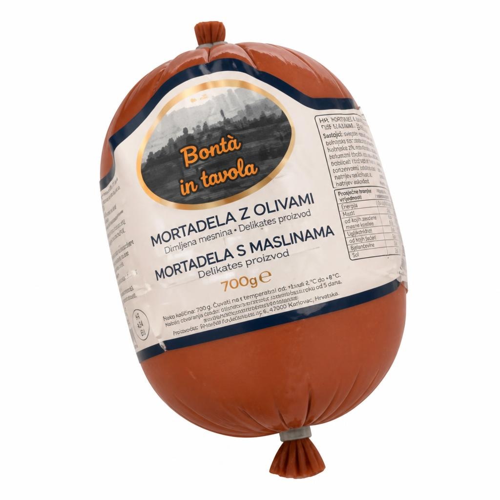 Bontà in tavola Mortadela s maslinama 700 g - Akcija u trgovini Eurospin