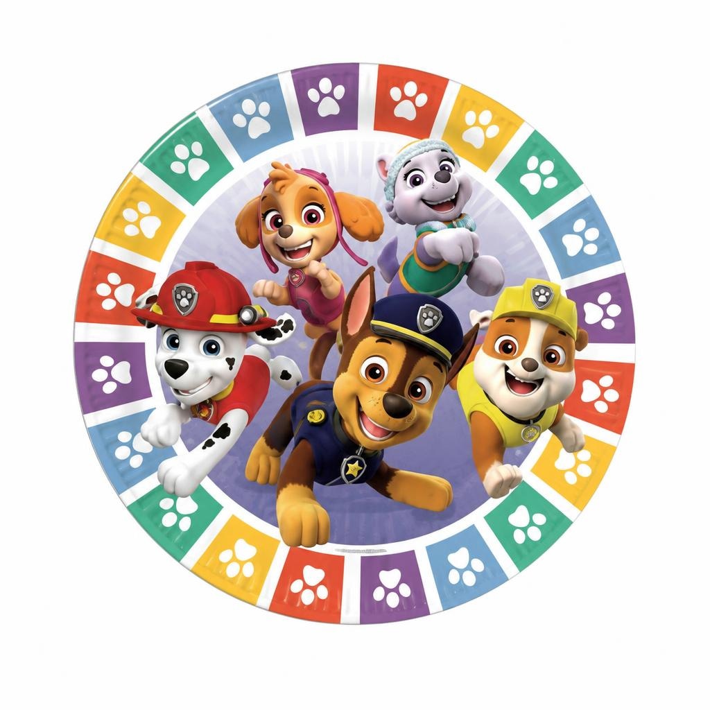 Tanjuri Paw Patrol okrugli Ø 23 cm, 8 kom - Akcija u trgovini KTC