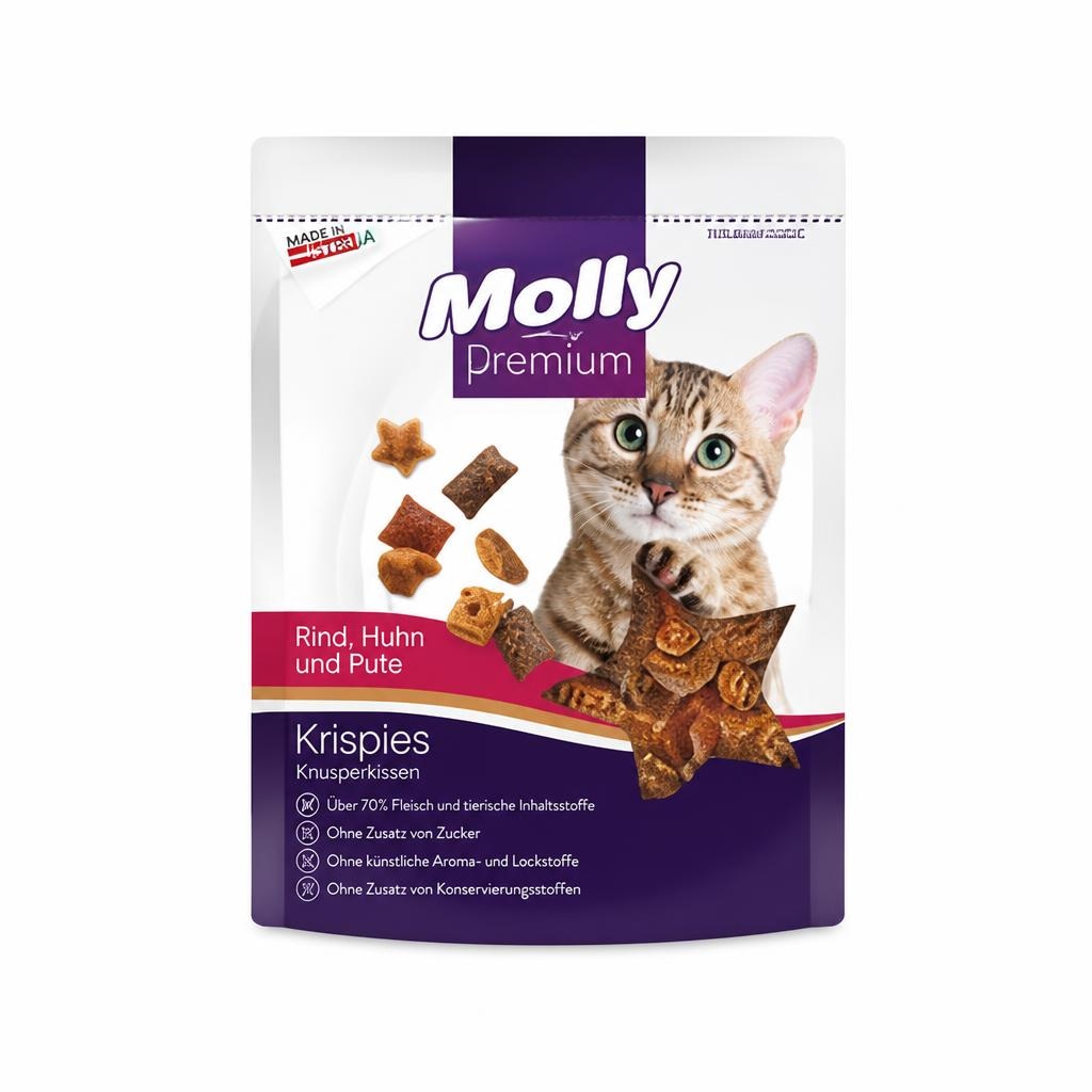 Hrana za mačke Molly Premium Krispies 300 g - Akcija u trgovini Spar