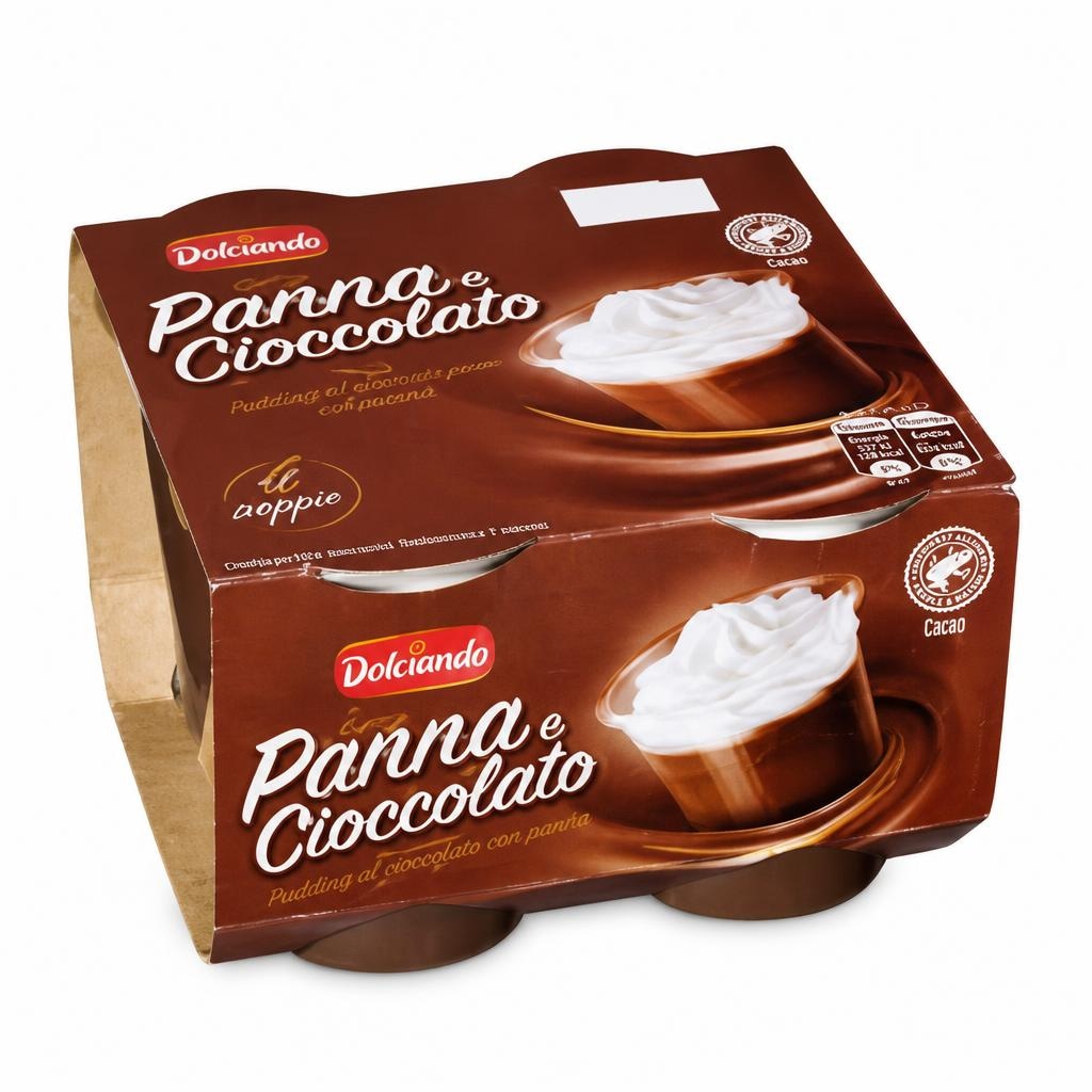 Dolciando Puding čokolada sa šlagom 4 x 115 g - Akcija u trgovini Eurospin