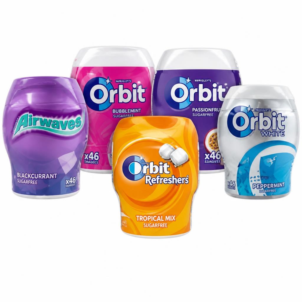 Žvakaće gume Orbit ili Airwaves od 64 g do 67 g Akcija u trgovini Spar