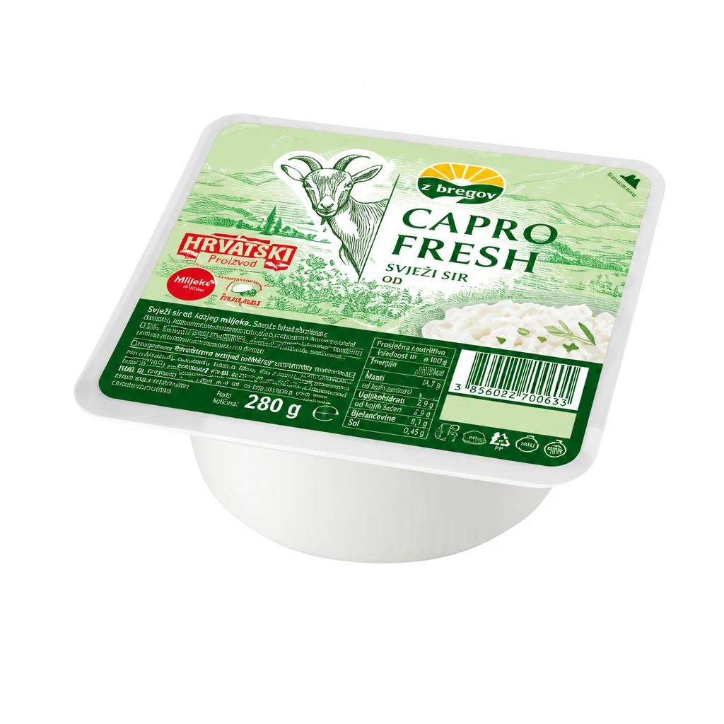 'Z Bregov Capro Fresh Svježi sir od kozjeg mlijeka 280 g - Akcija u trgovini Metro