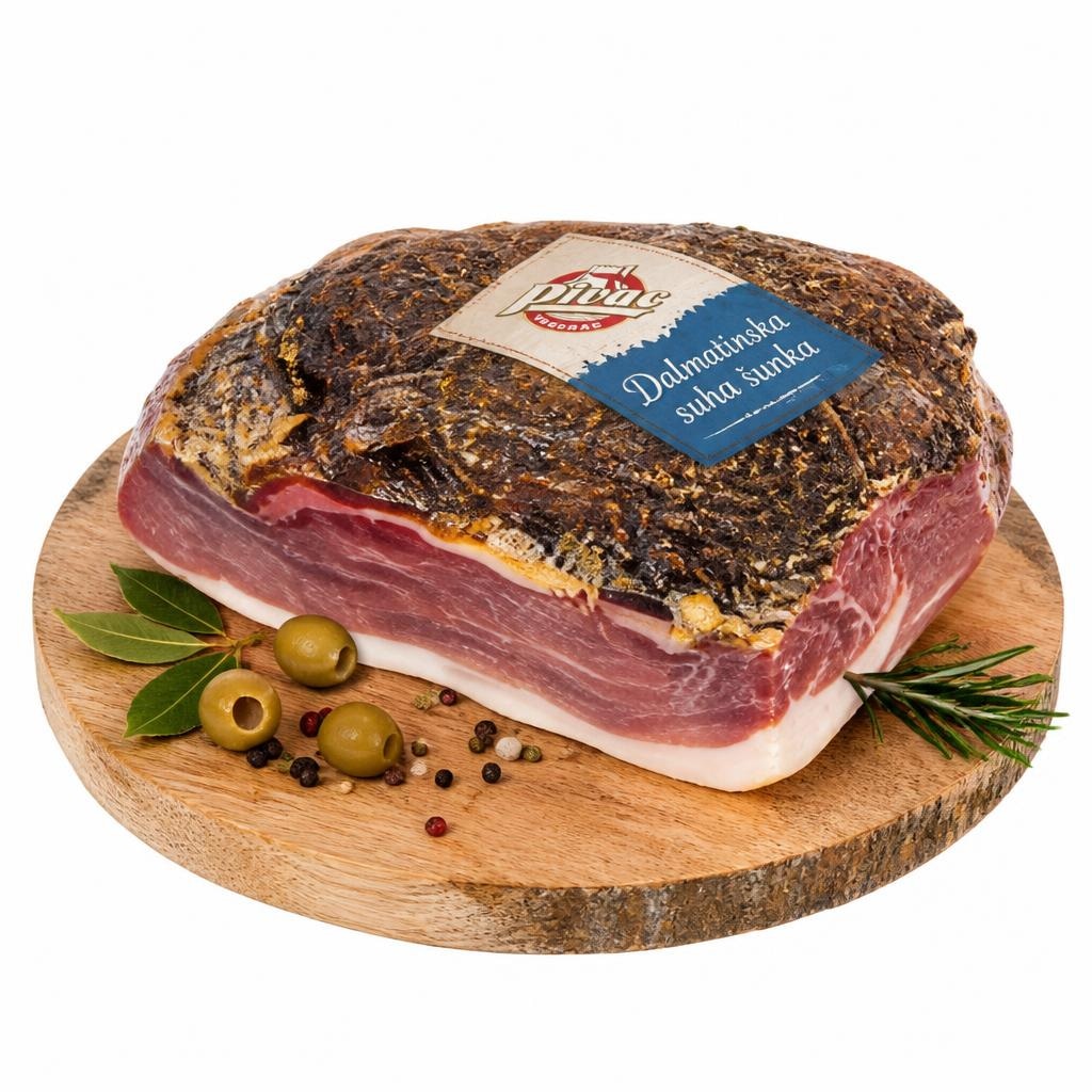 Pivac Dalmatinska suha šunka 1/4 vp Akcija u trgovini Pivac