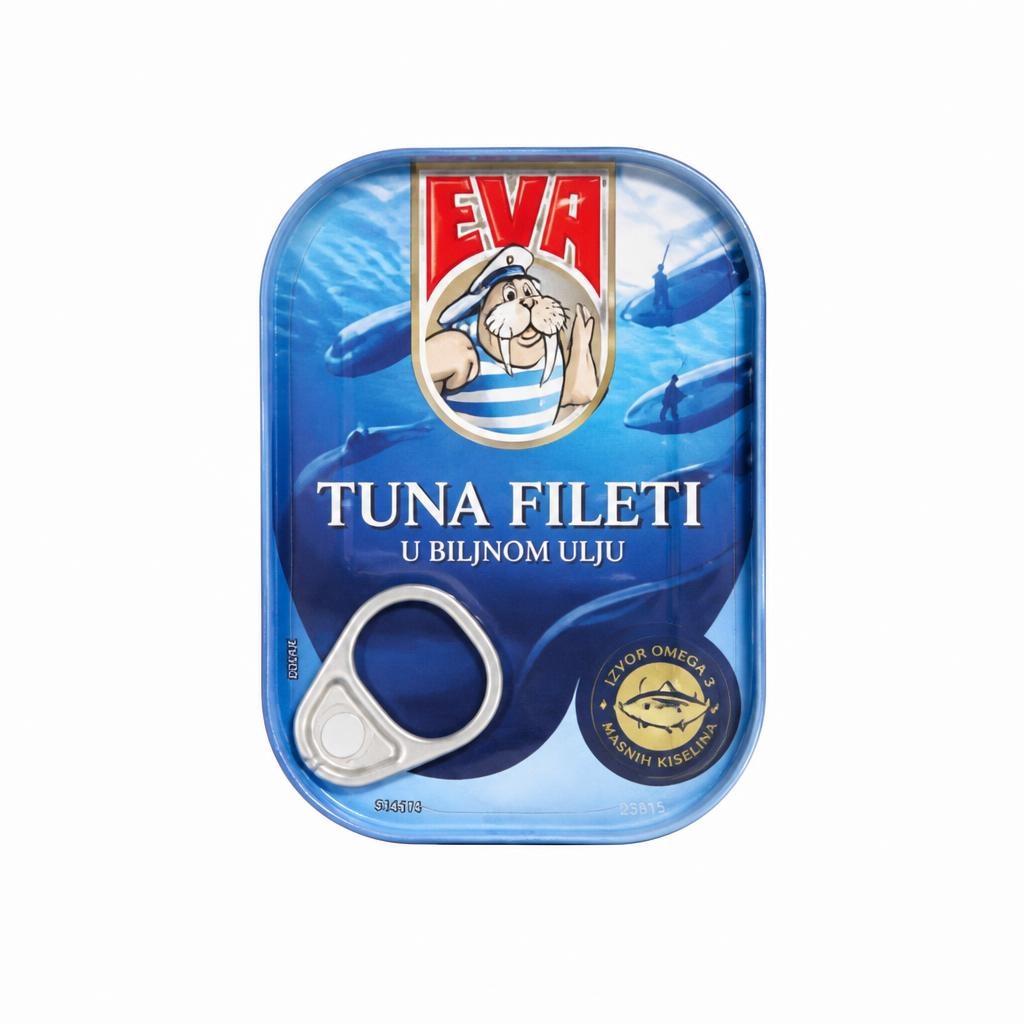 Eva Tuna fileti u biljnom ulju 100 g Akcija u trgovini Ribola