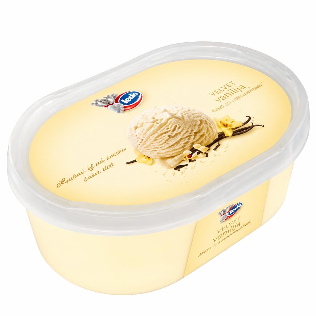 Ledo Sladoled Velvet vanilija 900 ml Akcija u trgovini Djelo