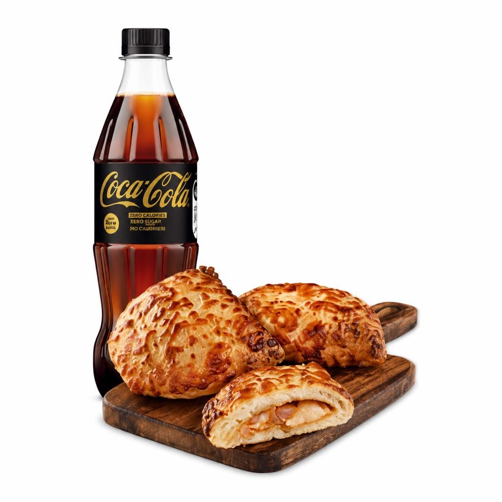 Kebab calzone i Coca Cola gazirano piće zero 130 g + 0,5 l Akcija u trgovini Konzum