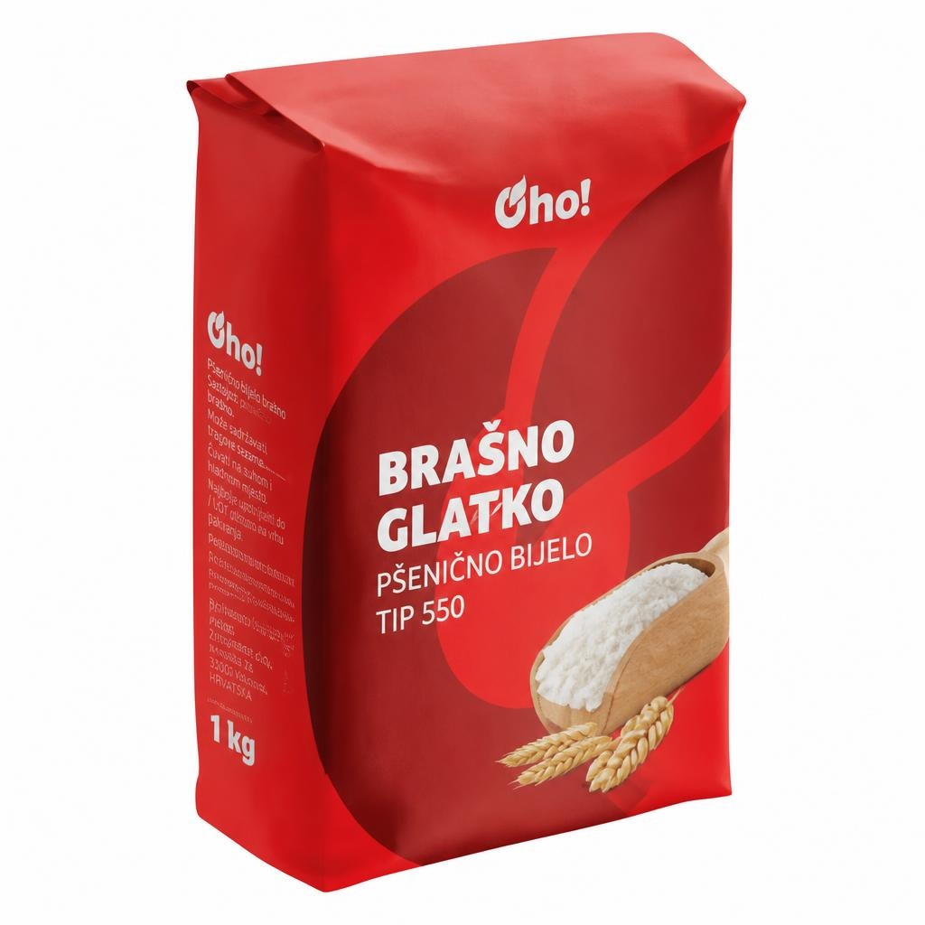 Oho! Glatko brašno 1 kg - Akcija u trgovini Plodine